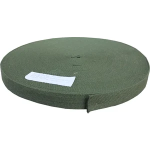 1-1/4" Green Cotton Webbing ~ 50 Yards- MILITARY SURPLUS