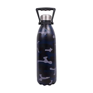 1.5L Stainless Steel Vacuum Drink Bottle - Blue Camo by AVANTI