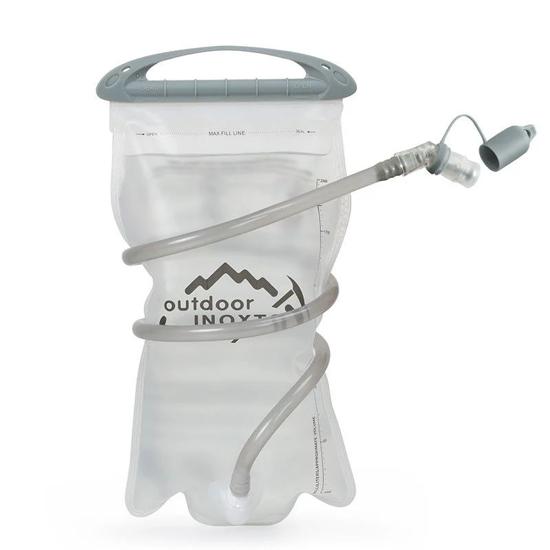 1.5L White Hydration Bladder - Foldable Water Bag for Cycling, Running, Hiking, and Outdoor Sports