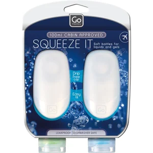 100ml Squeezy Bottles 2 pack by GO TRAVEL
