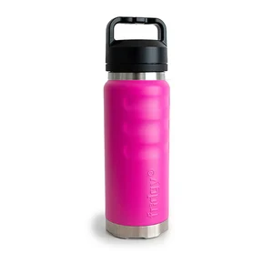 1080ml Grip Bottle With "Guzzler" Wide Mouth - Fiery Rose by FRIDGY