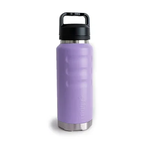 1080ml Grip Bottle With "Guzzler" Wide Mouth - Lilac Maverick by FRIDGY