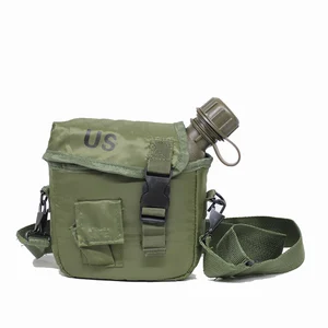 2Qrt Olive Square Canteen With Cover by COMMANDO