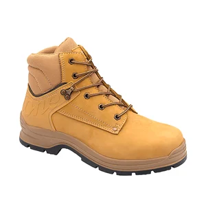 314 Sand Nubuck Lace Steel-Toe Boot by BLUNDSTONE