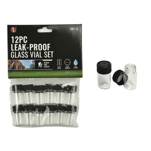 3ml Leak Proof Glass Vials - Pack of 12 by SE