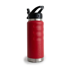 780ml Grip Bottle With Sipper Lid - Rebel Red by FRIDGY