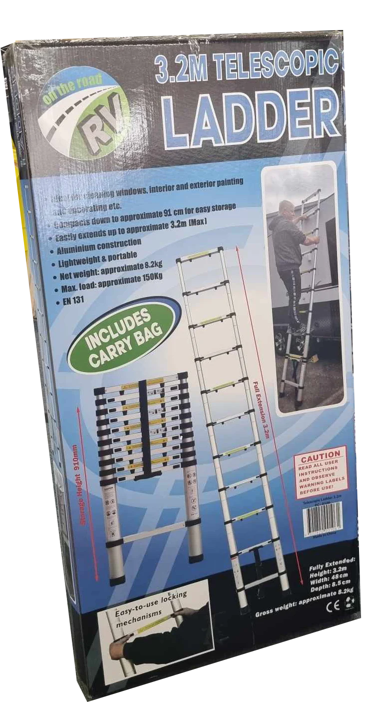 Australian RV Aluminium Telescopic Ladder 3.2m