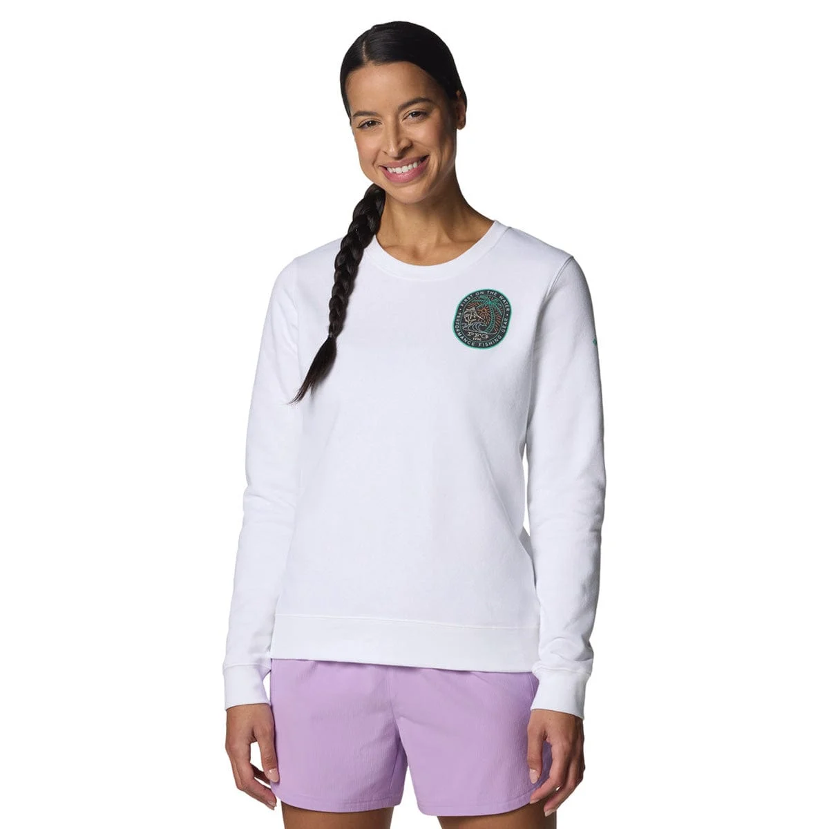 Columbia Women's PFG Graphic Sweatshirt Crew