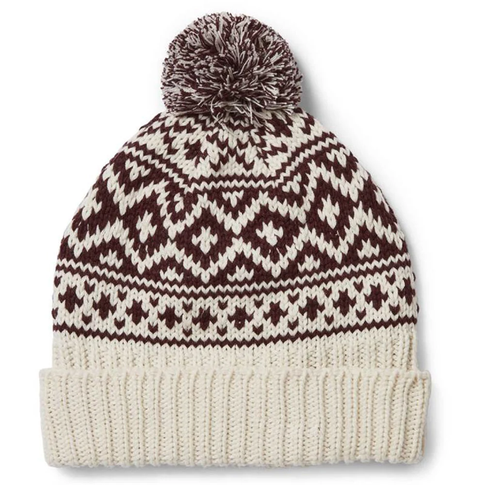 Craghoppers Fairisle Bobble Hat Calico/DpGrn