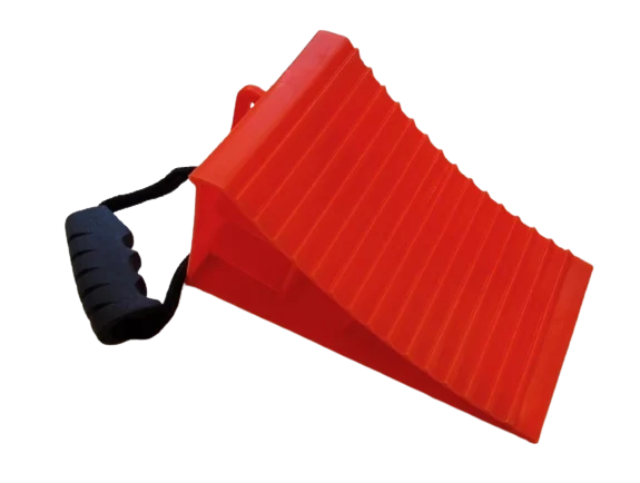 Deluxe Wheel Chock with Handle & Cord