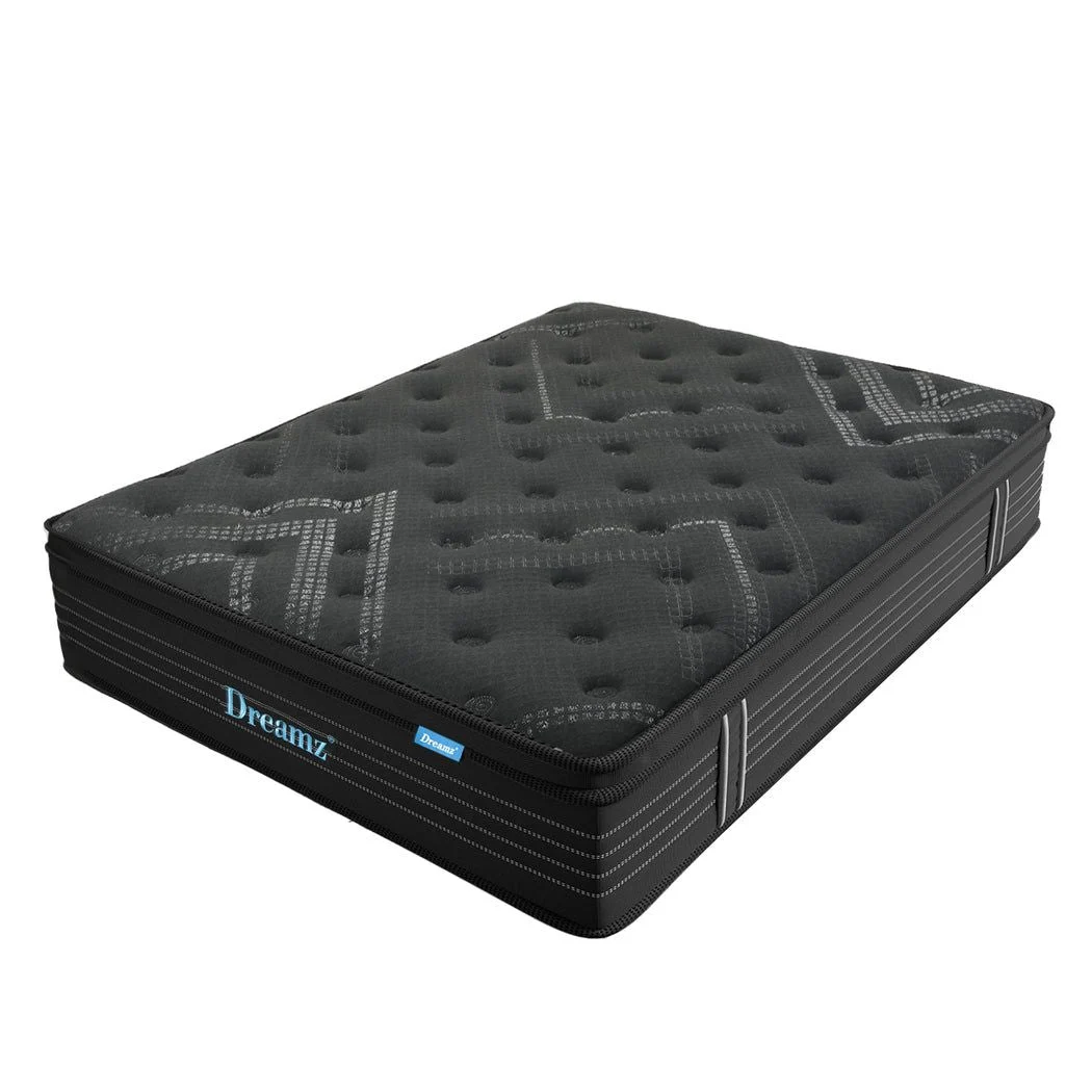 Dreamz Spring Mattress Bed Pocket Egg Crate Foam Medium Firm Double Size 34cm