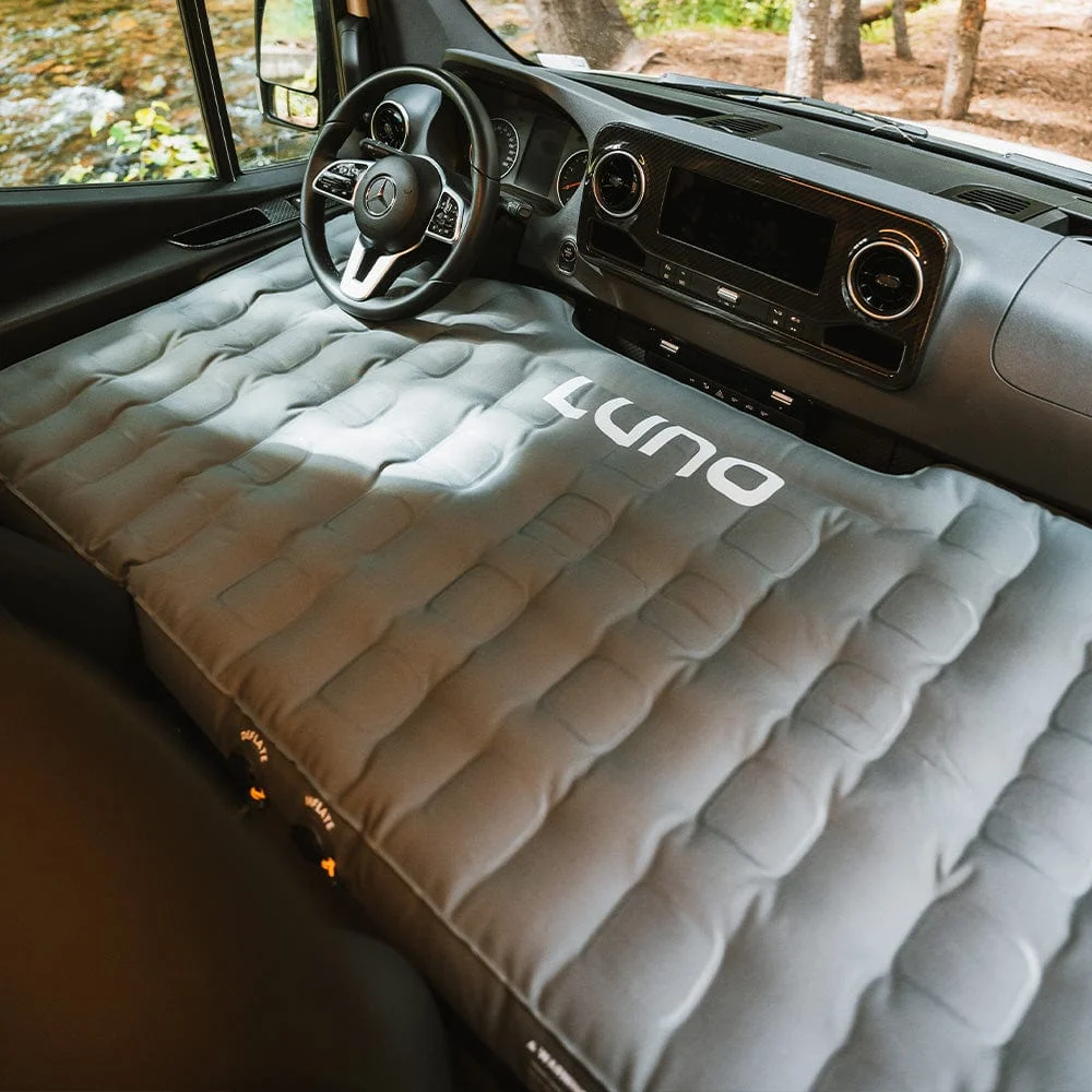 Front Cab Air Mattress — Camper Vans by Luno