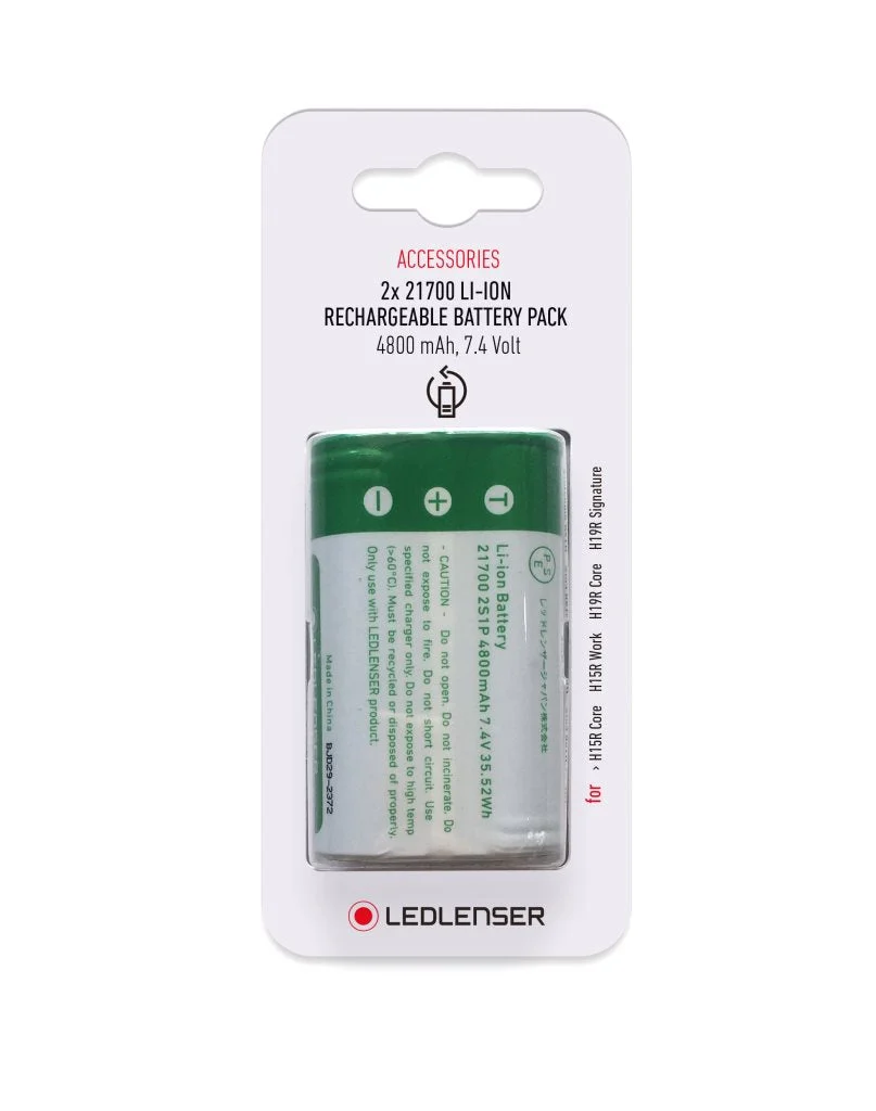 Ledlenser Li-ion 2x 21700 7.4V 4800mAh 35.32Wh Battery