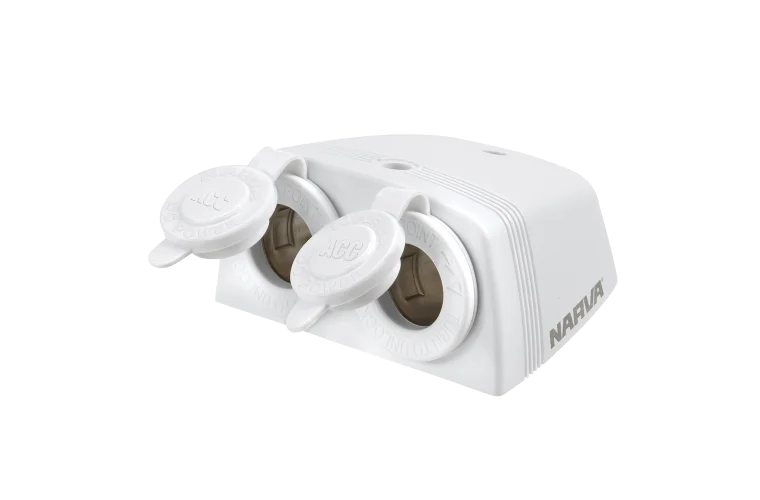 NARVA Surface Mount ACC/ACC Socket White 81160WBL