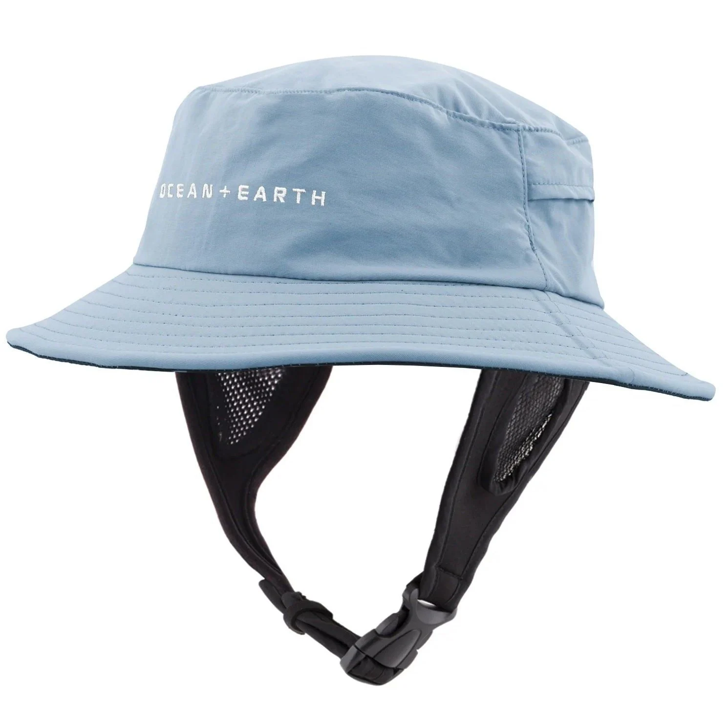 Ocean & Earth Bingin Youth 56cm Soft Peak Surf Hat with Chin Strap (Blue)