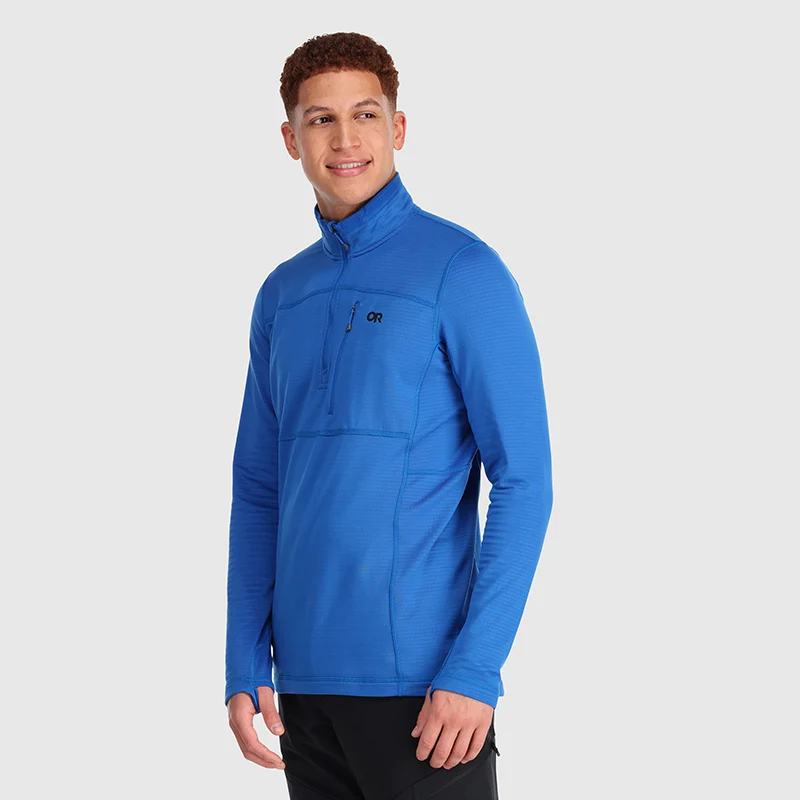 Outdoor Research Mens Vigor Quarter Zip Classic Blue
