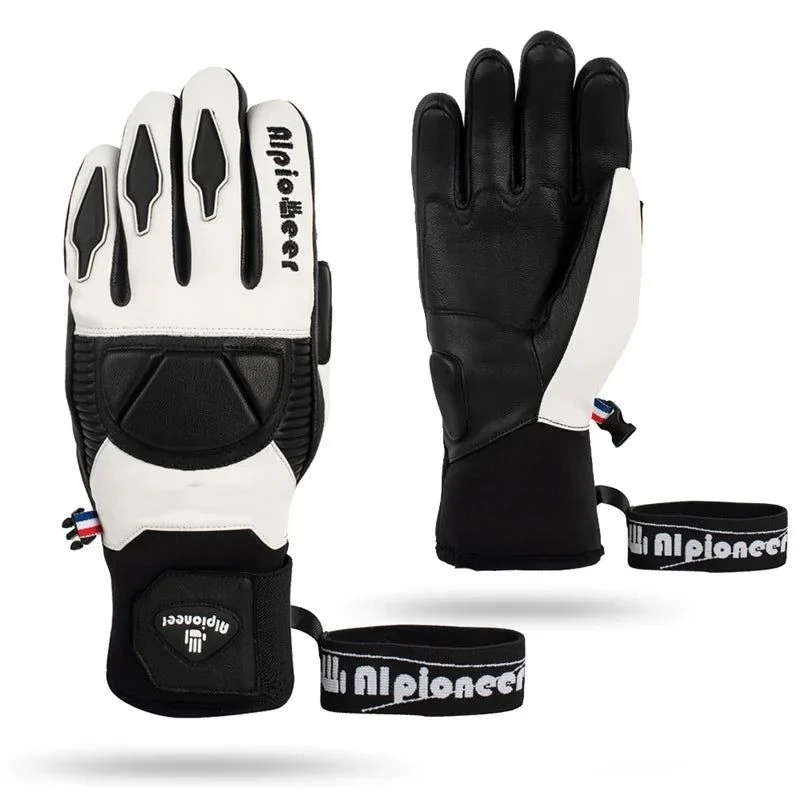 Professional Ski Gloves - Waterproof Goatskin Leather