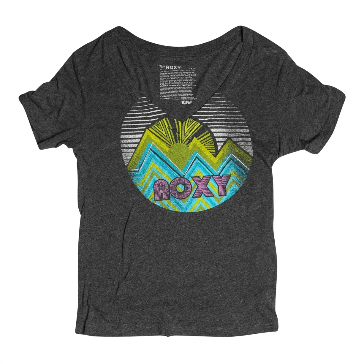 Roxy Mountain Graphic V-Neck T-Shirt