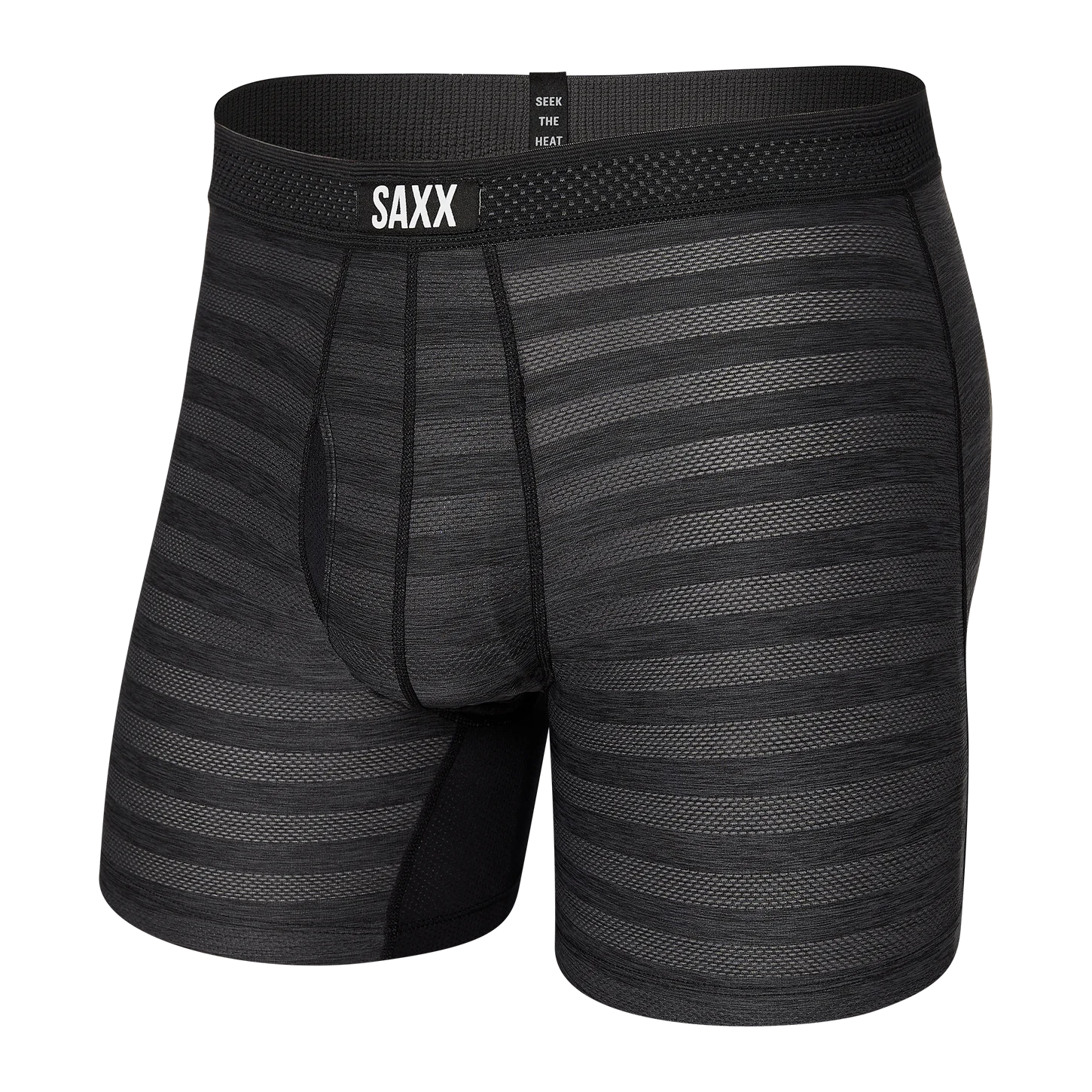 Saxx Hot Shot Boxer Brief Fly Black Heather