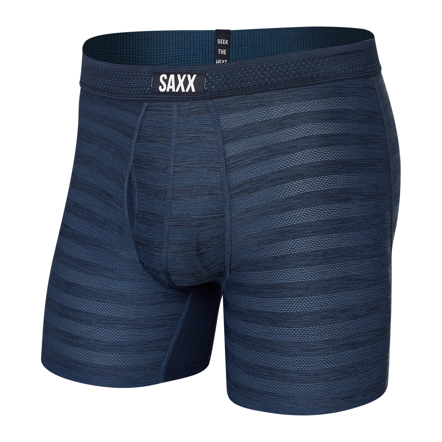 Saxx Hot Shot Boxer Brief Fly Dark Denim Heather