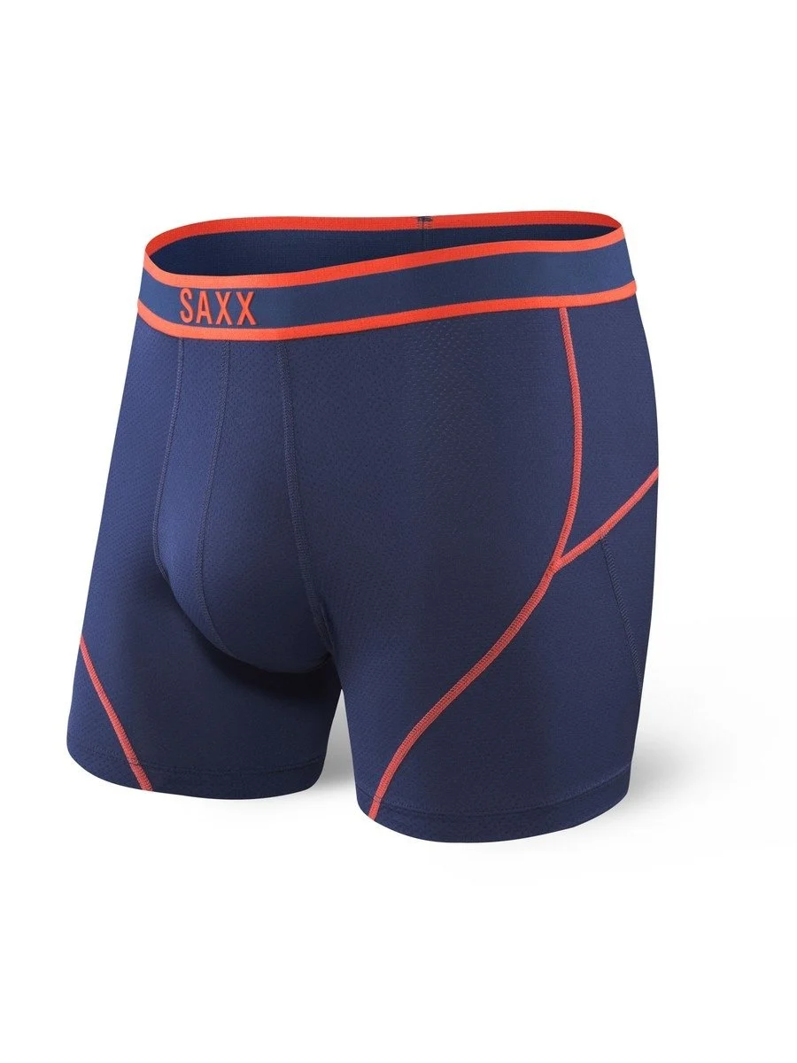 SAXX Kinetic Boxer Brief Midnight Blue/Orange