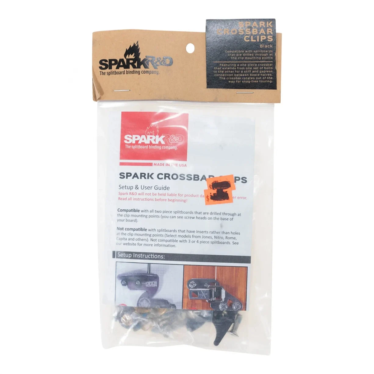 Spark R&D Through Mount Crossbar Clip Set