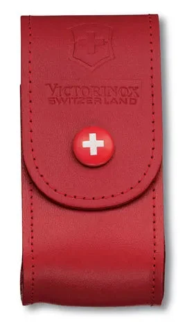 Victorinox Leather Pouch - Red Large