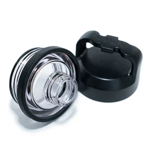 Wide Mouth "Guzzler" Lid - Black by FRIDGY