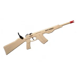 Wooden Toy AK Rubberband Gun by MAGNUM WOODEN TOYS