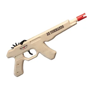 Wooden Toy Russian Pistol Rubber Band Gun by MAGNUM WOODEN TOYS